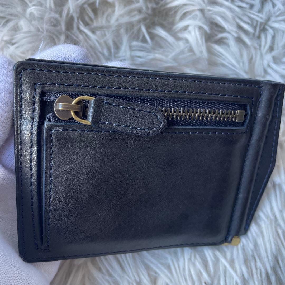 【極美品】土屋鞄 はビークル マネークリップ 財布