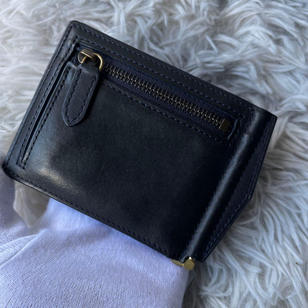 【極美品】土屋鞄 はビークル マネークリップ 財布