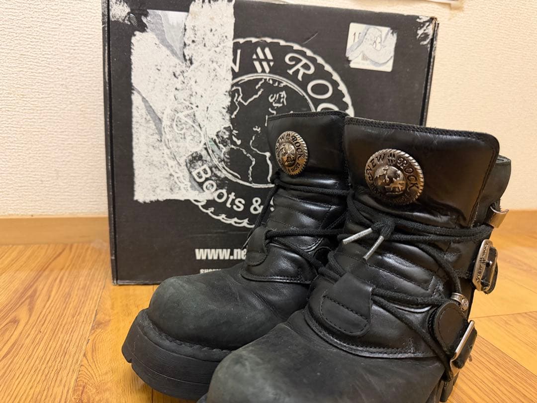 廃盤NEW ROCK エンジニアブーツ ブラック
