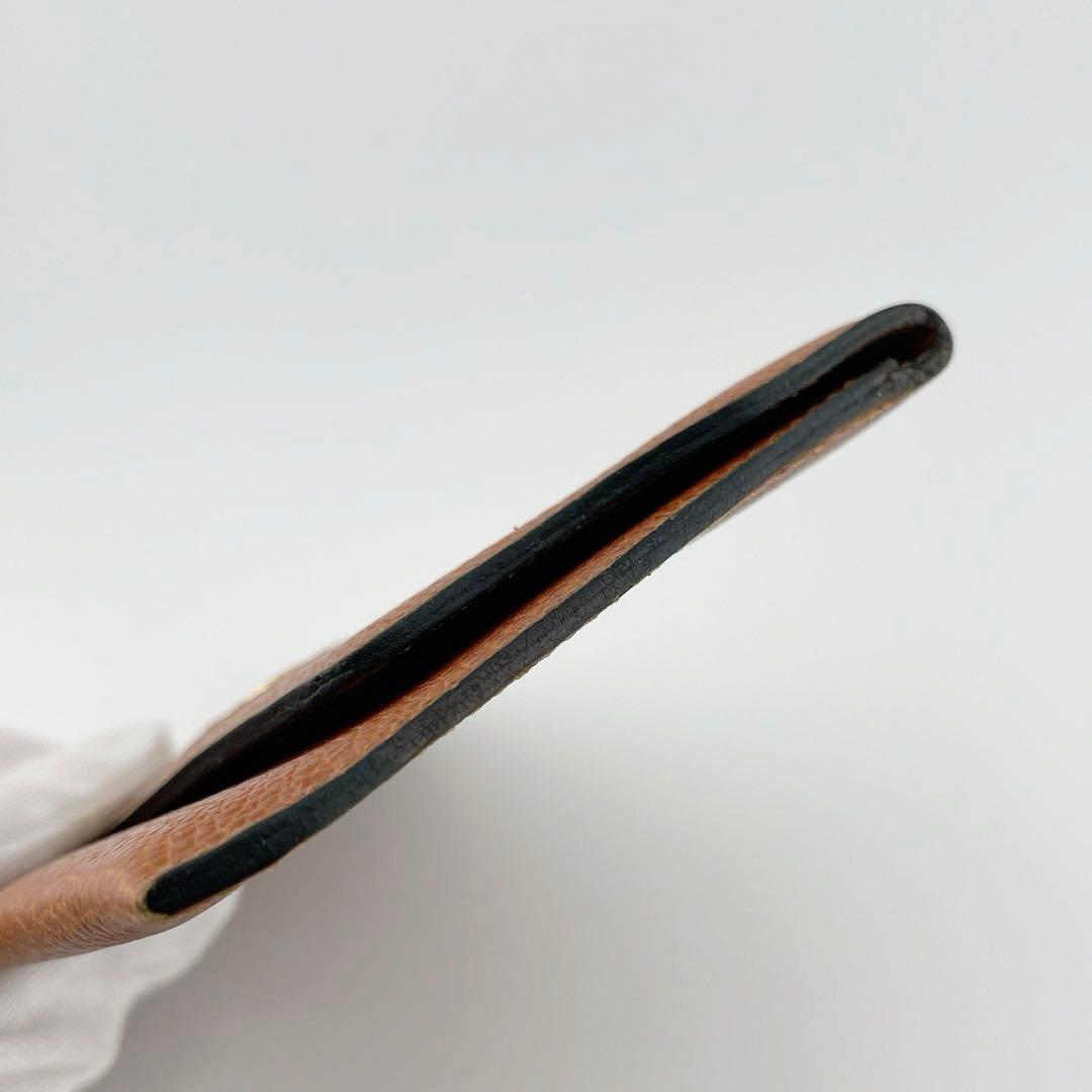 Delvaux デルヴォー キャメル ウォレット レザーポーチ