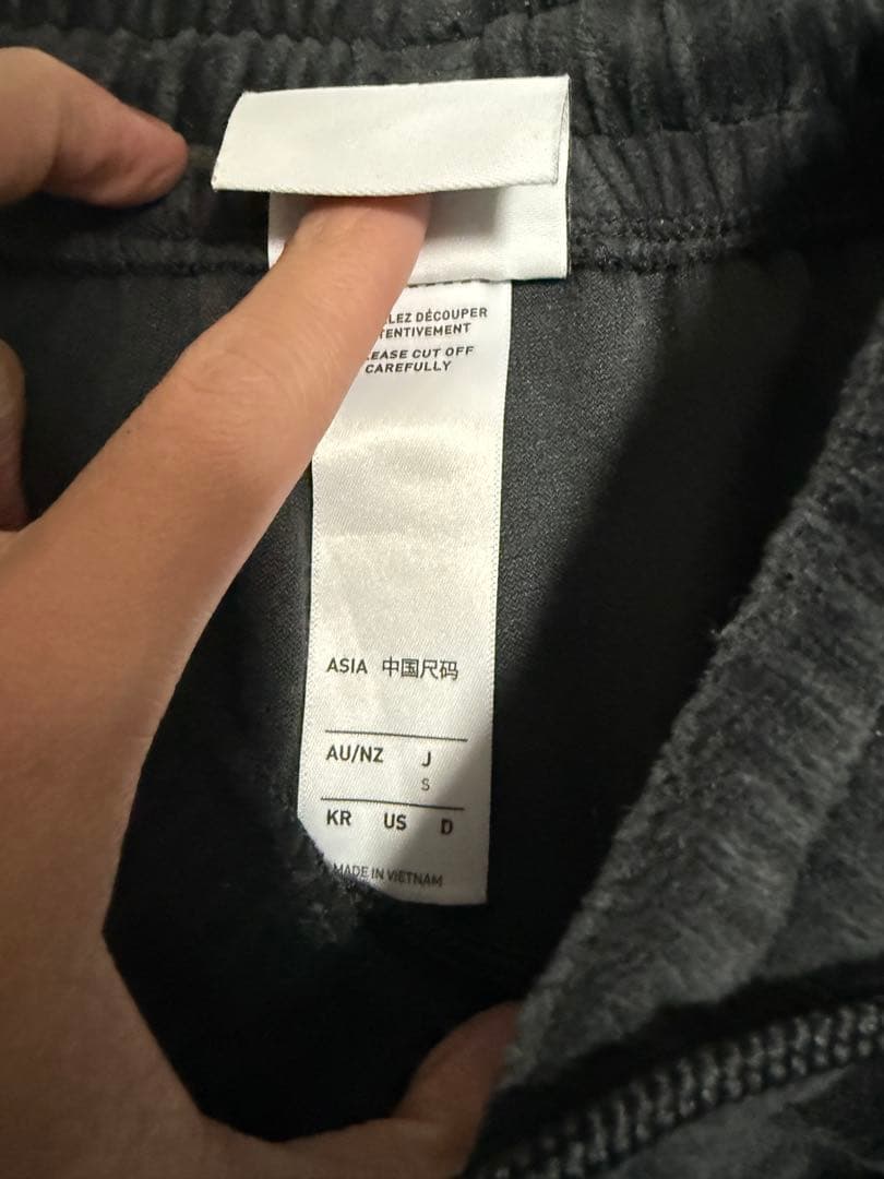 adidas ベロア セットアップ ブラック 上M 下S