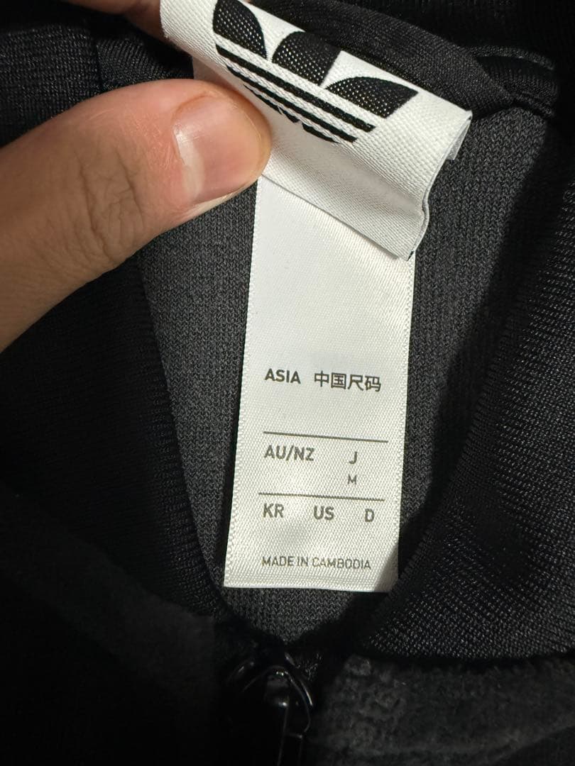 adidas ベロア セットアップ ブラック 上M 下S