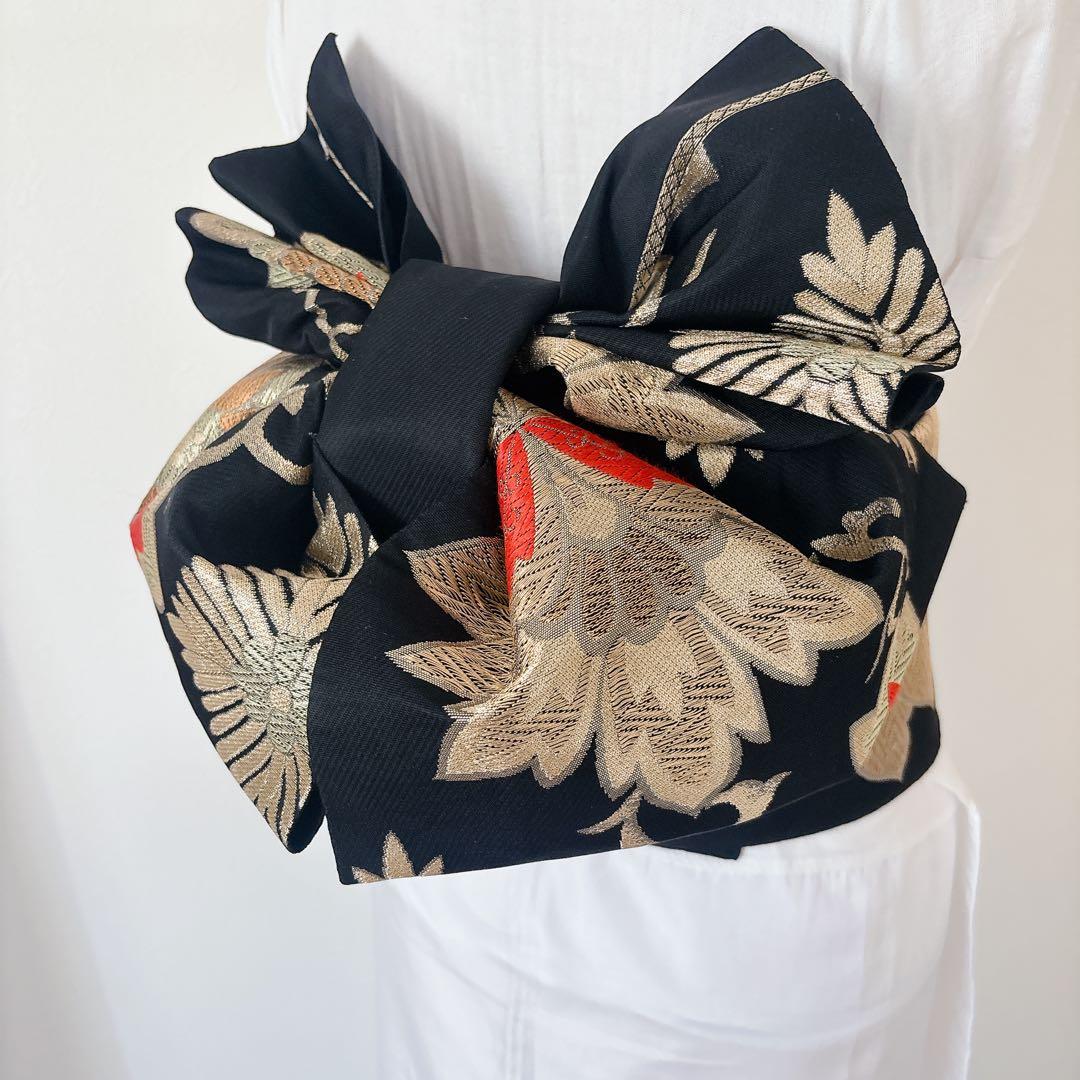 七五三　7歳　四つ身　正絹　子供　着物　作り帯　女の子　長襦袢　フルセット