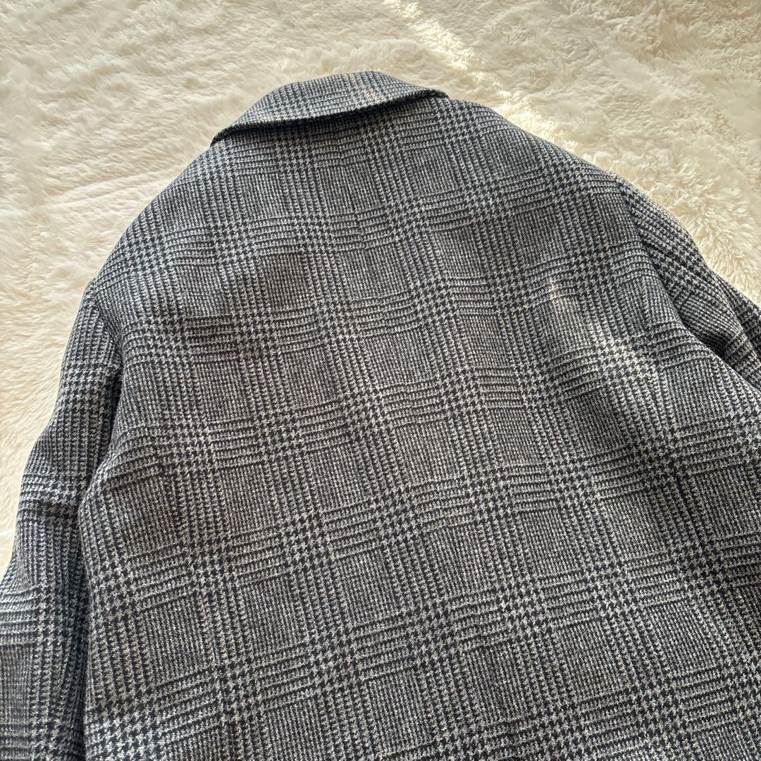 Framework グレンチェックツィードテーラードジャケット グレー ウール
