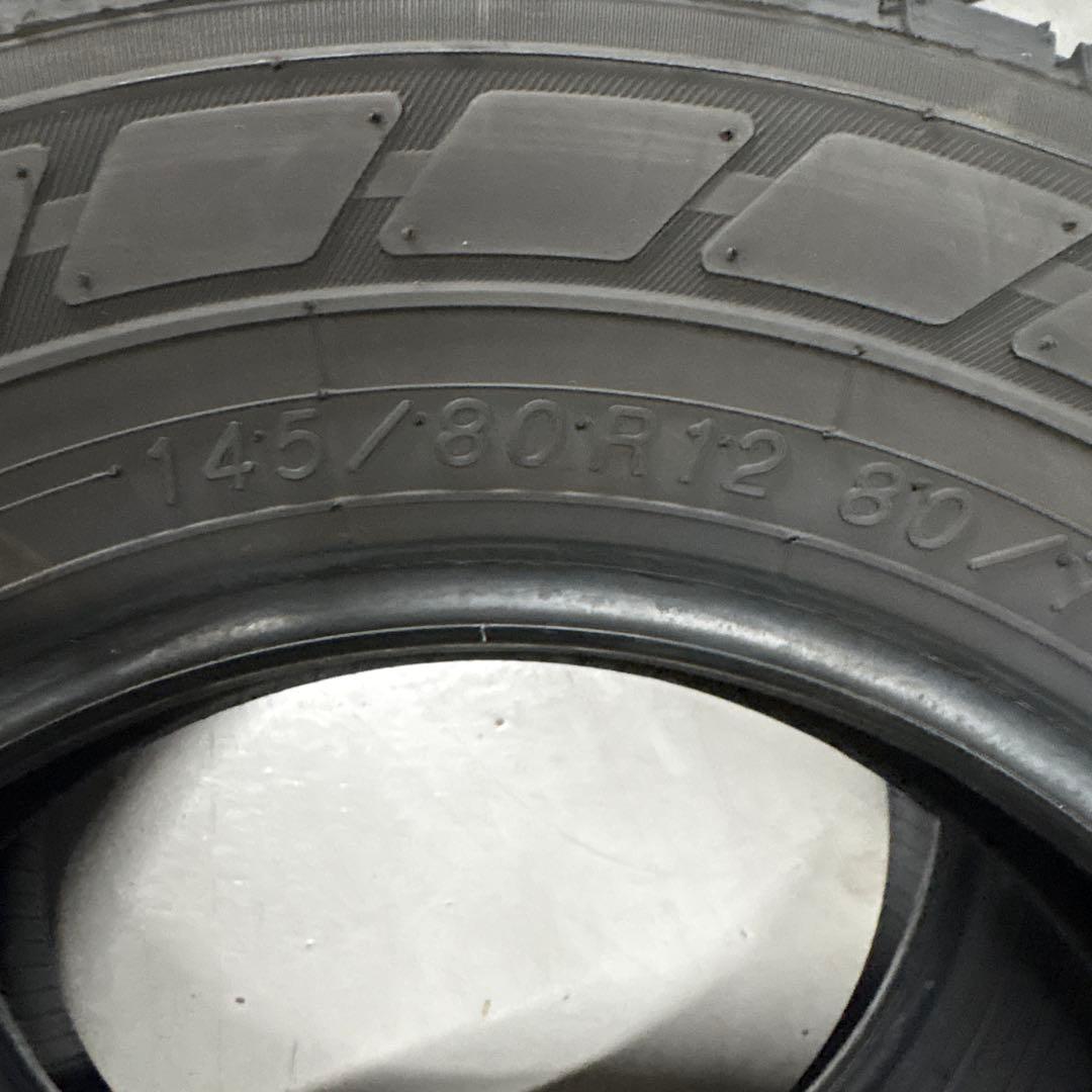 YOKOHAMA 2024年製新車外しタイヤ4本軽トラ軽バン 145/80R12