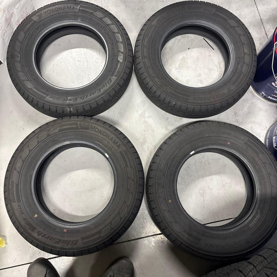 YOKOHAMA 2024年製新車外しタイヤ4本軽トラ軽バン 145/80R12