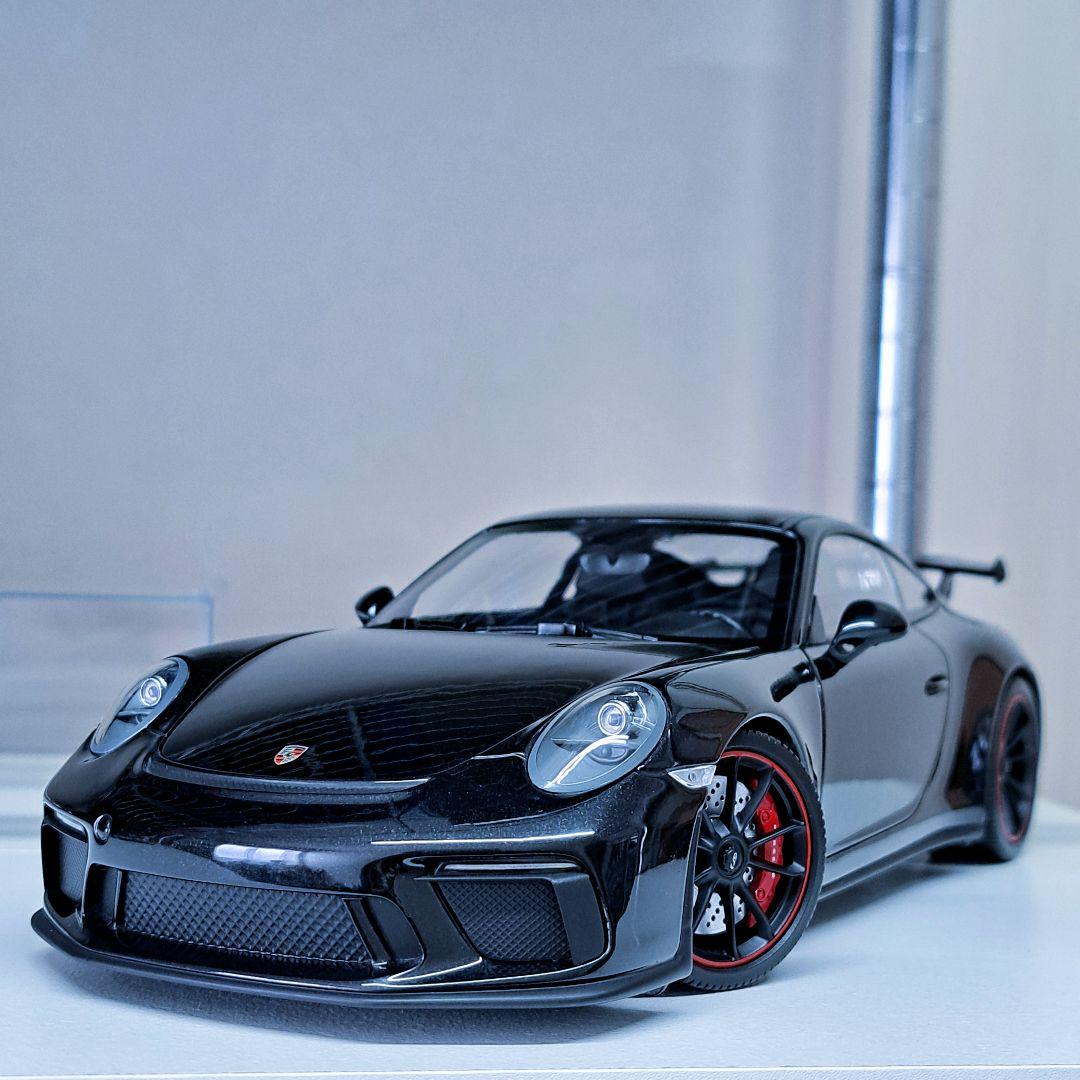 【開封美品】 ミニチャンプス 1/18 ポルシェ 911 GT3 (2017)