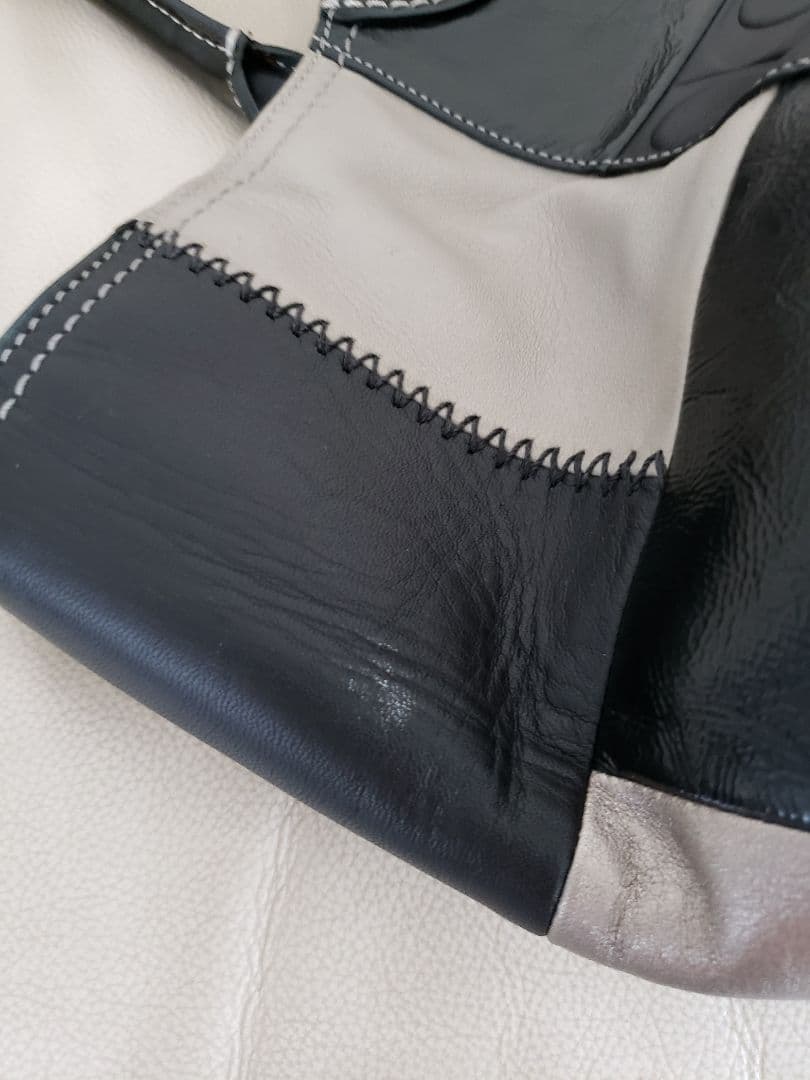 コーチ　トートバッグ　パッチワーク　黒