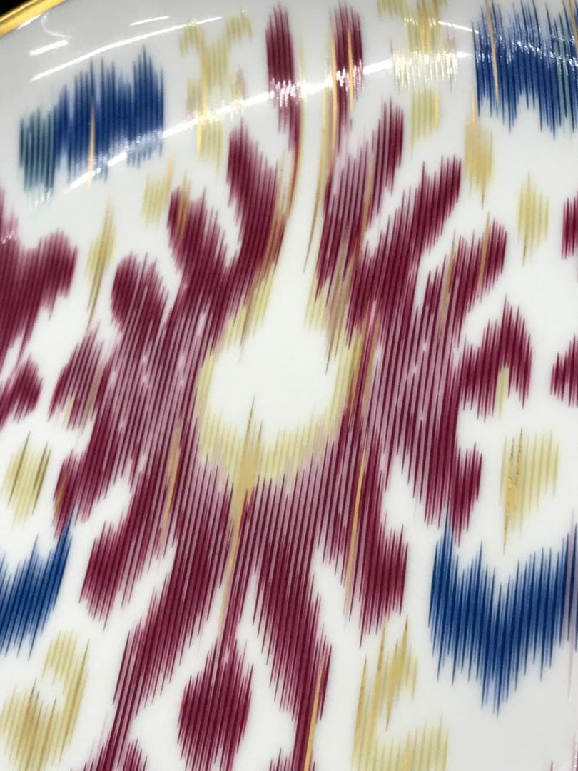 【美品】HERMES エルメス　ヴォヤージュ　アン　イカット　プレート　2P