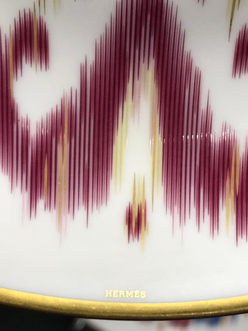 【美品】HERMES エルメス　ヴォヤージュ　アン　イカット　プレート　2P