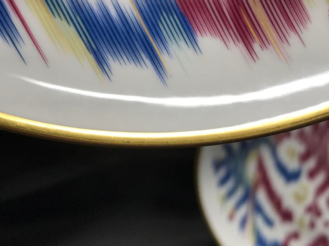 【美品】HERMES エルメス　ヴォヤージュ　アン　イカット　プレート　2P