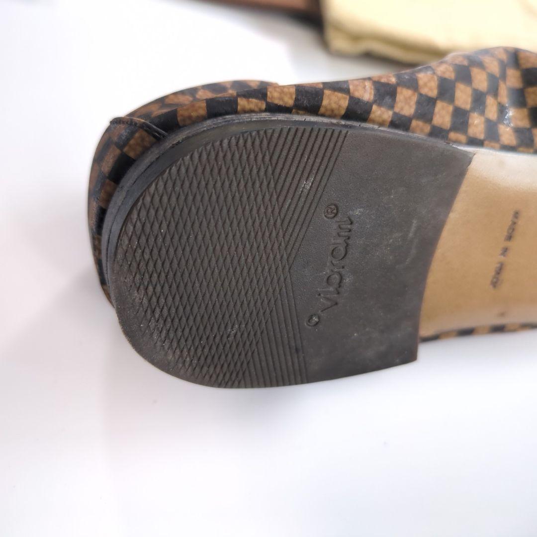 ルイヴィトン ダミエ 金具 バレエシューズ フラットシューズ ローファー 美品