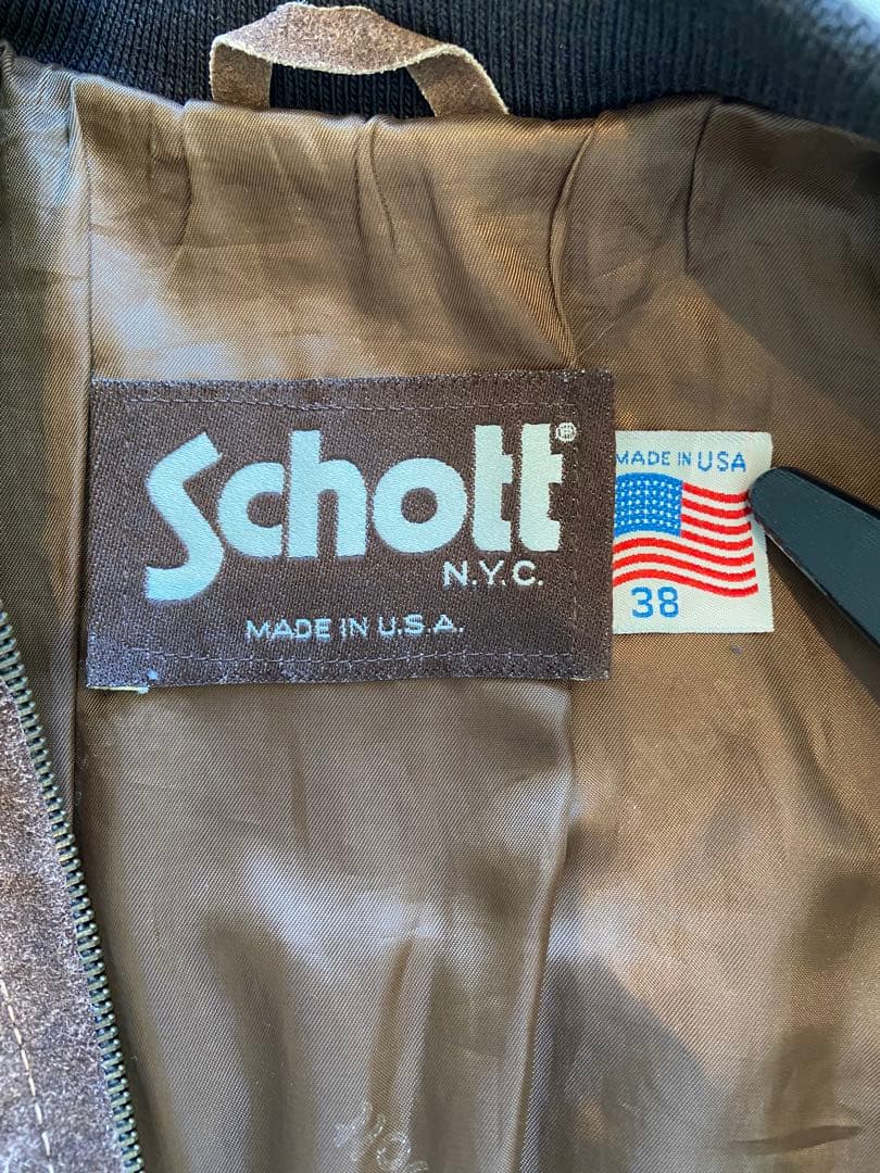 USA製 Schott ボンバージャケット 38 パルプフィクション MA-1
