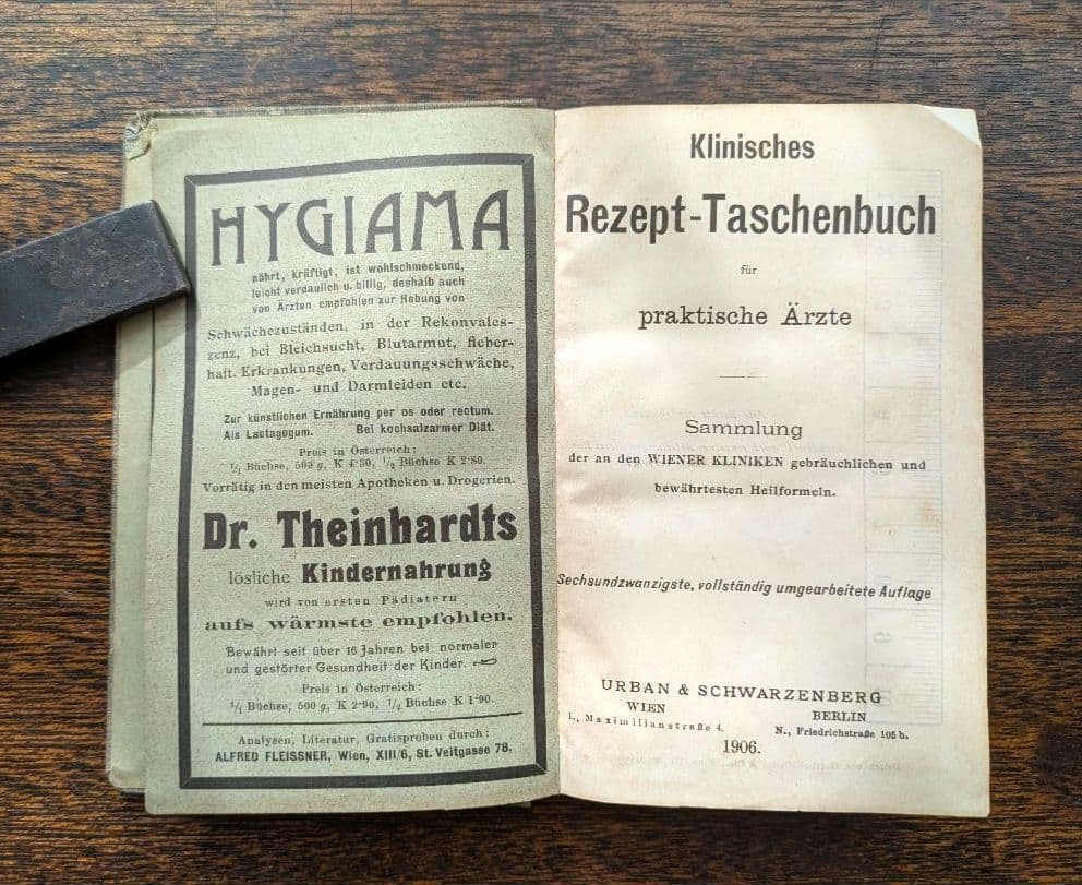 激レア！ドイツ 19世紀 アンティーク 洋書 医学 薬学 医療 古書 広告