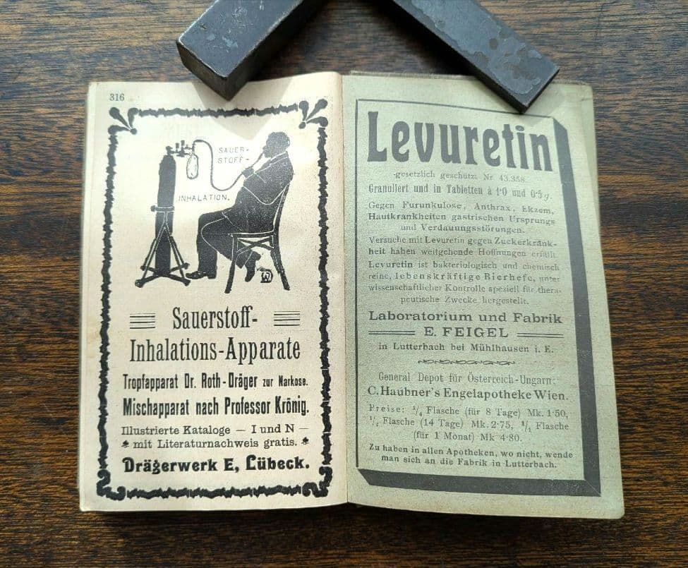 激レア！ドイツ 19世紀 アンティーク 洋書 医学 薬学 医療 古書 広告