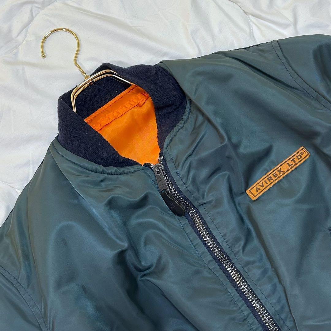 AVIREX アヴィレックス アーチロゴ 胸タグ MA-1 フライトジャケット