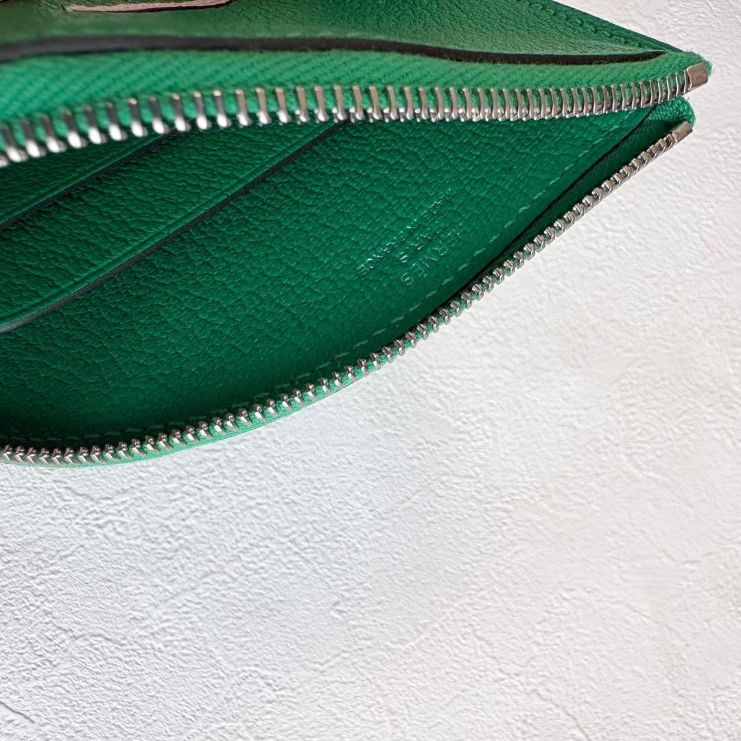 2022年【保護シール】HERMES パドック　ウォレット ケース ミント