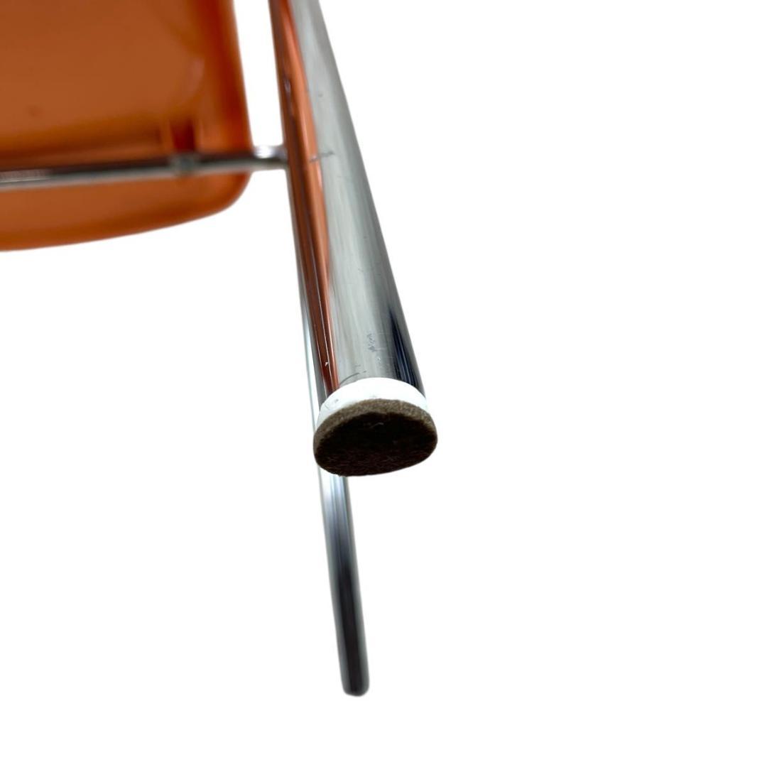 【イタリア製】MOD ELENA スタッキングチェア 3脚セット オレンジ