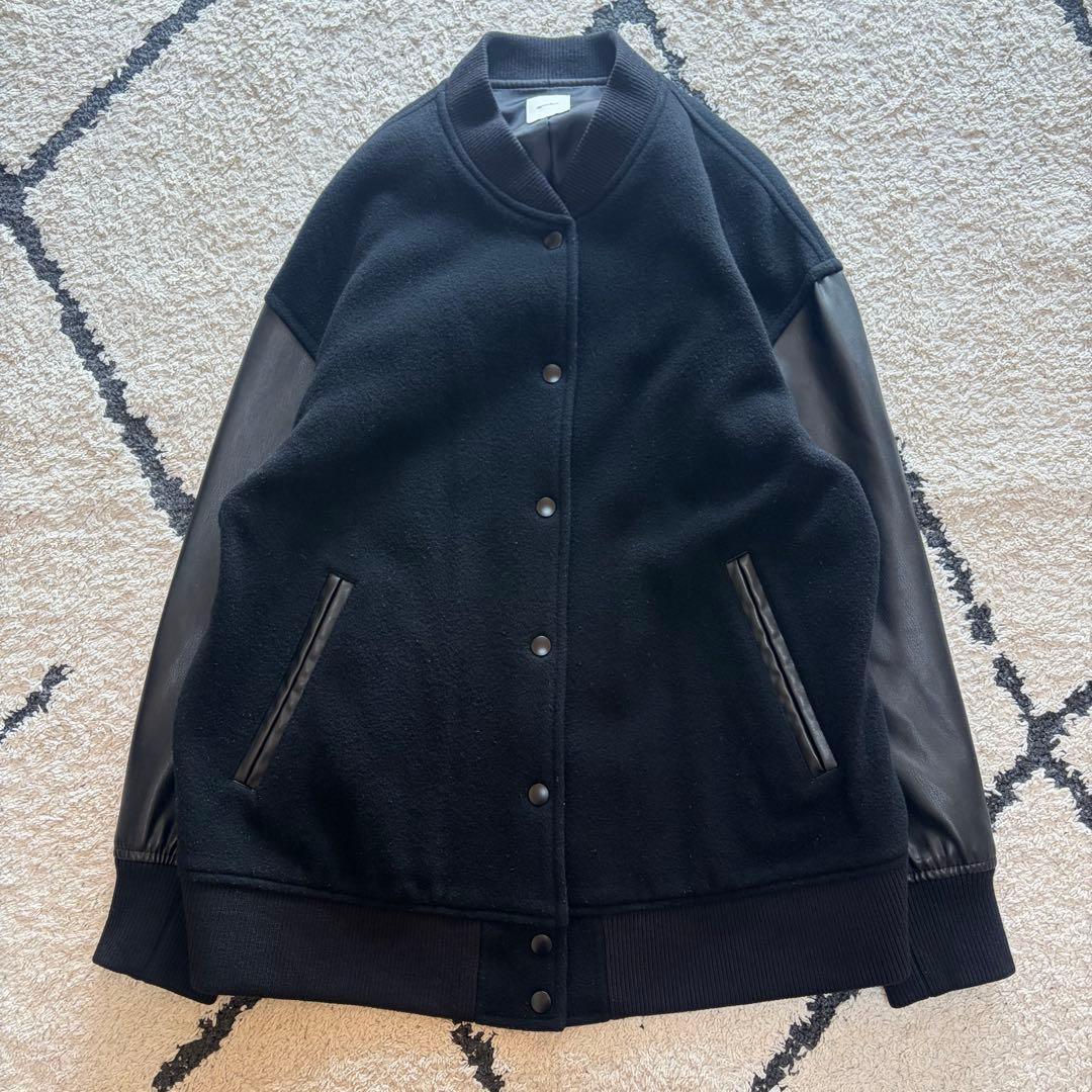 Spick & Span スタジアムジャンパー ブラック 38 M