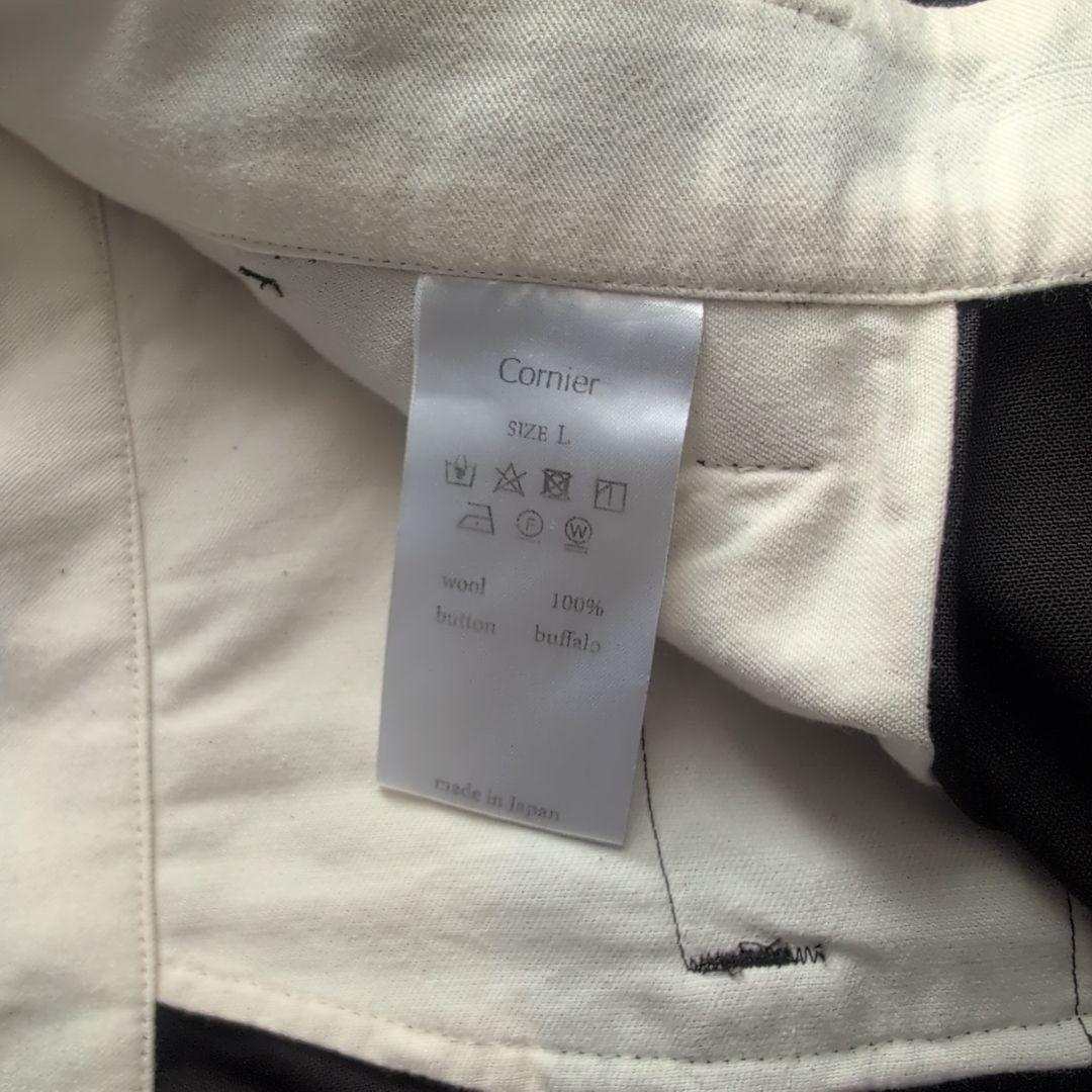 Cornier ウールスラックス ダークブラウン L