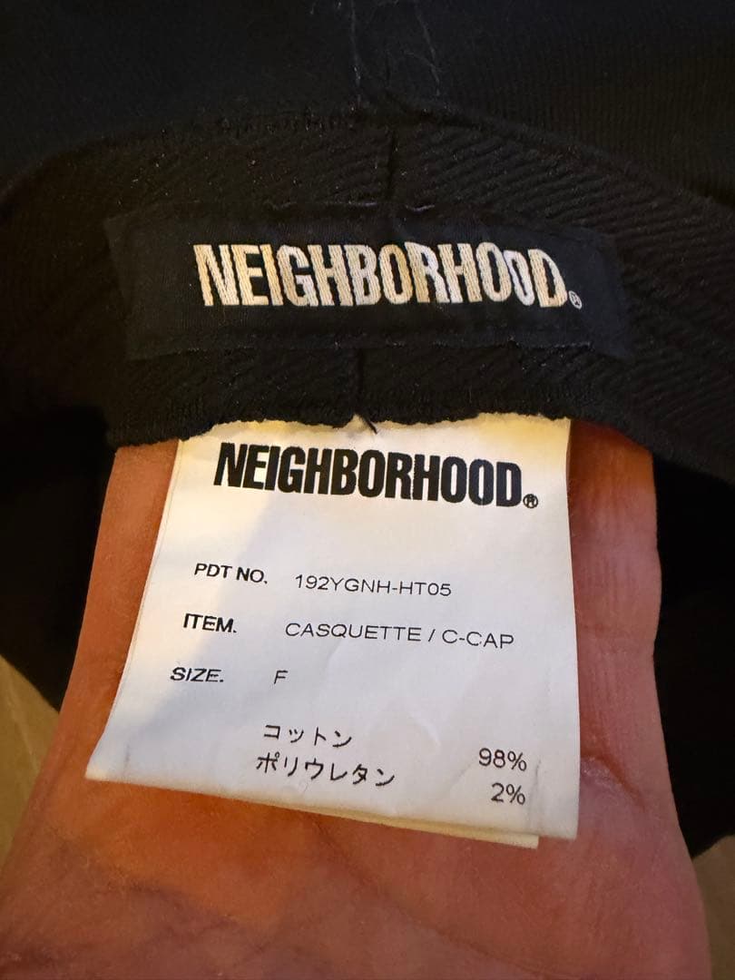 NEIGHBORHOOD キャスケット 黒 Fサイズ