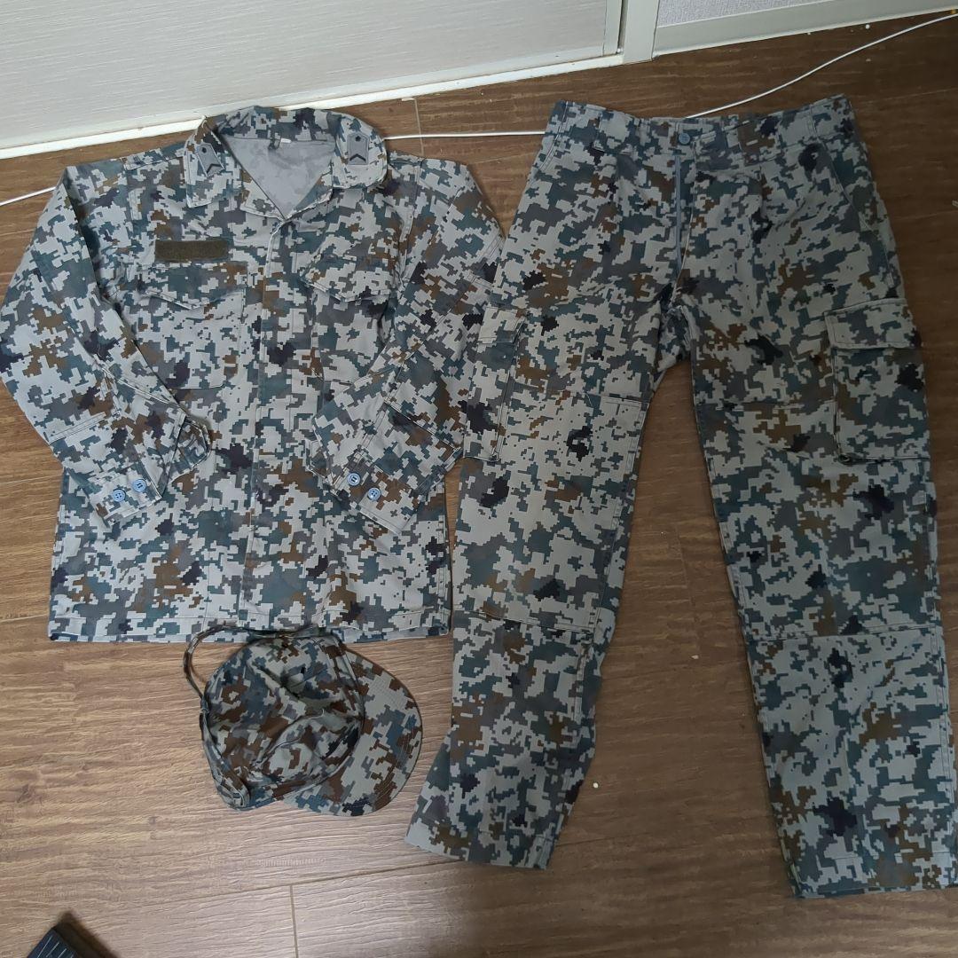 空自迷彩デジタル　作業服　戦闘服　作業帽　3点セット　5A Mサイズ相当　bdu
