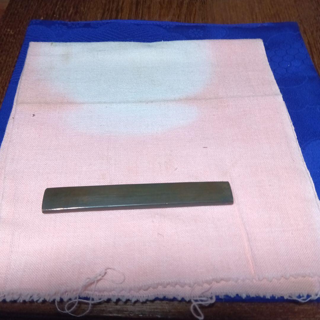 刀道具小柄赤銅梅に鶯図柄