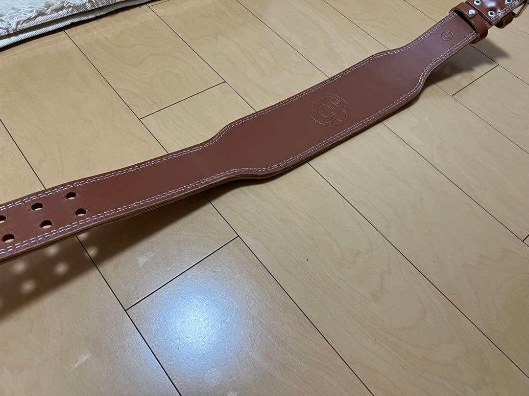 【美品】GOLD'S GYM ゴールドジム プロレザーベルト Lサイズ