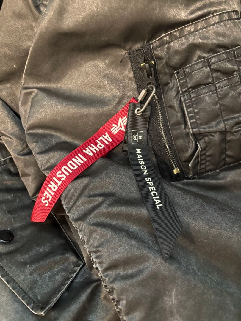 メゾンスペシャル × ALPHA MA-1 サイズM【中古】