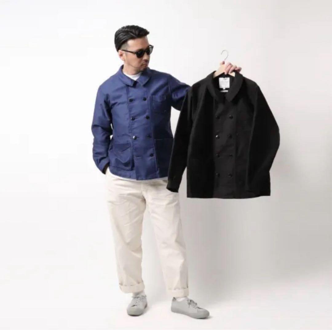 ルサンパレイユ アニダブル モールスキンカバーオールジャケット 40