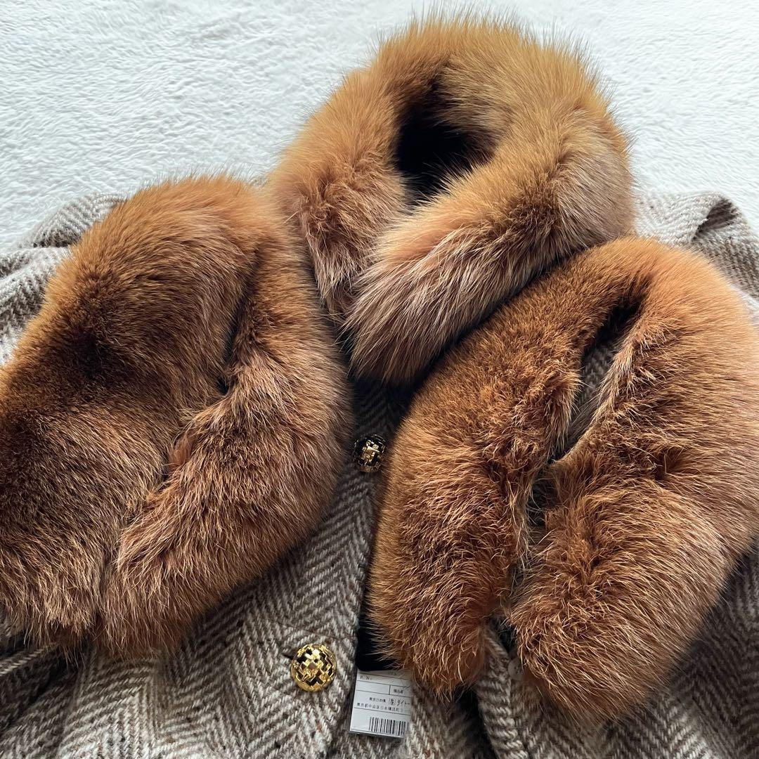 新品未使用✨VALENTINO ヴァレンティノ ポンチョ ケープコート ファー