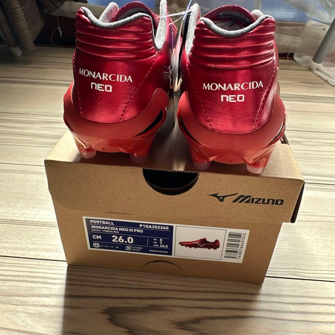 Mizuno Monarcida Neo III Pro 26.0cm レッド