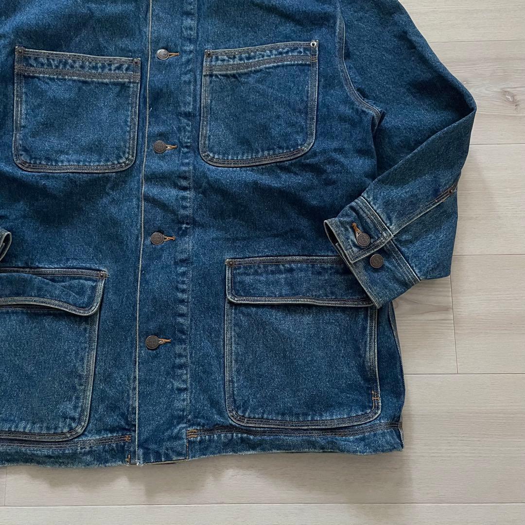 80s BANANA REPUBLIC デニムカバーオール 襟コーズ 地球儀タグ