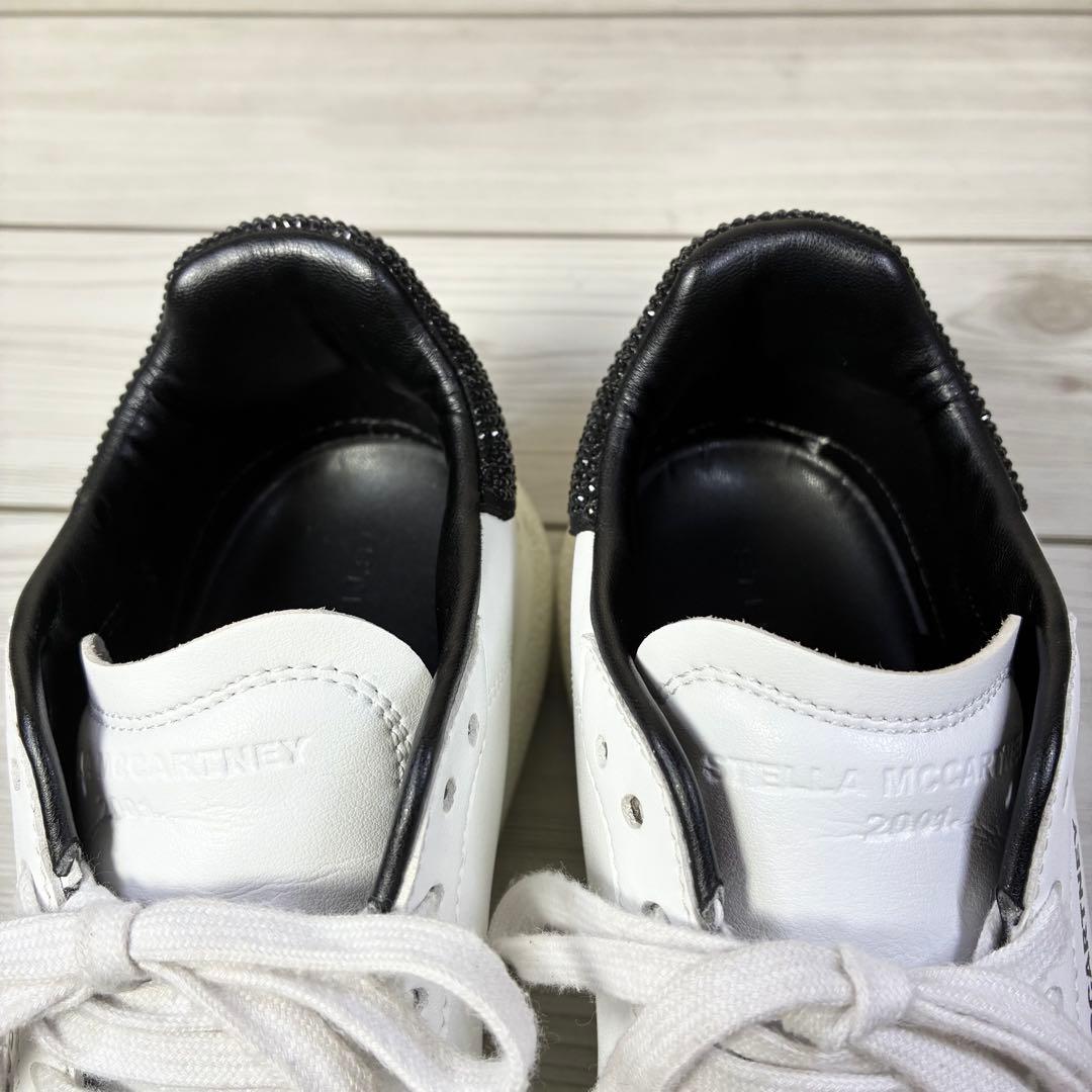 135【美品】ステラマッカートニー 特別ヴィーガンレザースニーカー 38