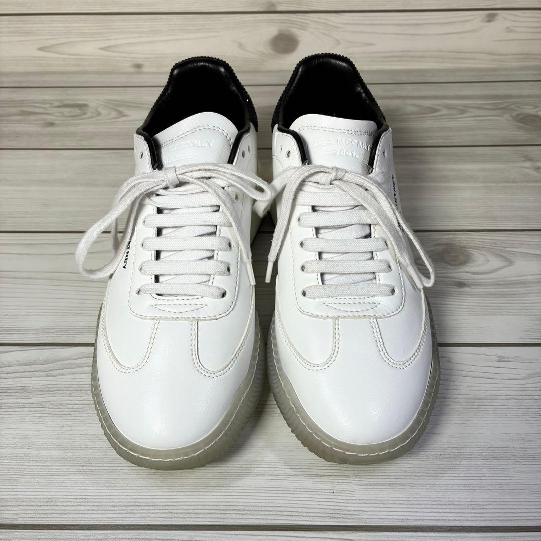 135【美品】ステラマッカートニー 特別ヴィーガンレザースニーカー 38