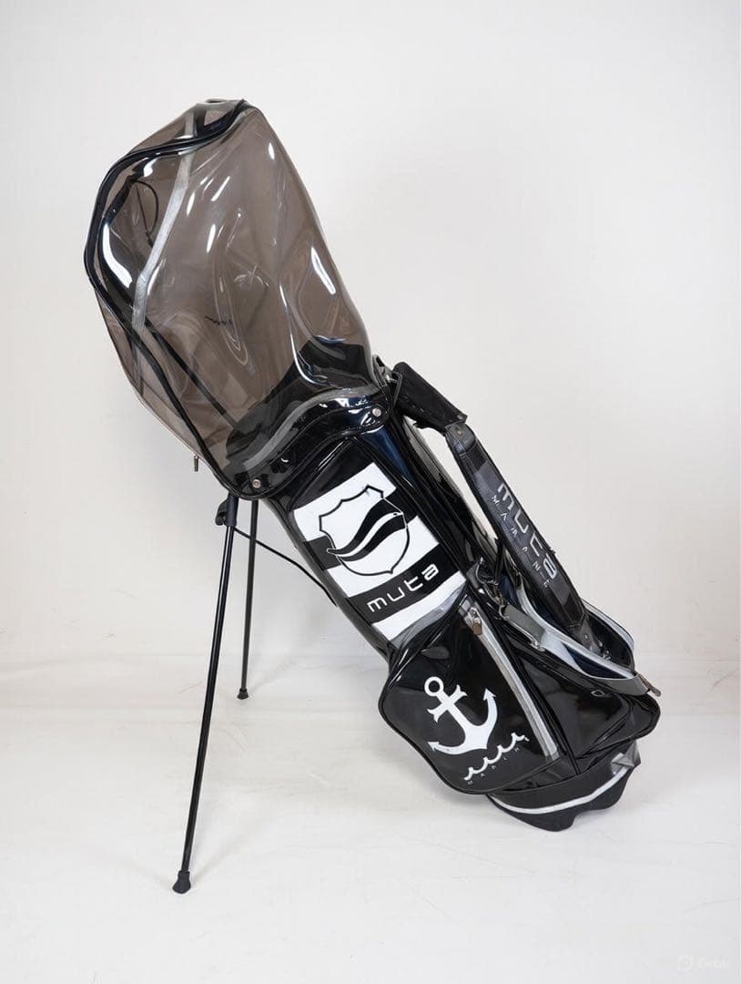MUTA marin スタンド キャディバッグ ブラウン/クリア スケルトン