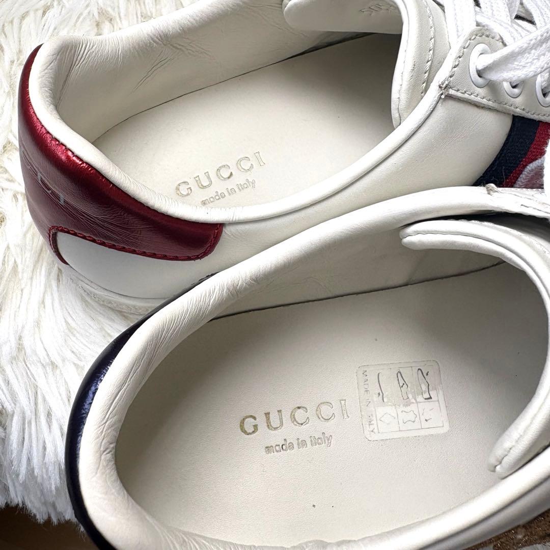 【美品】GUCCI グッチ　エース エンブロイダリー LOVED スニーカー