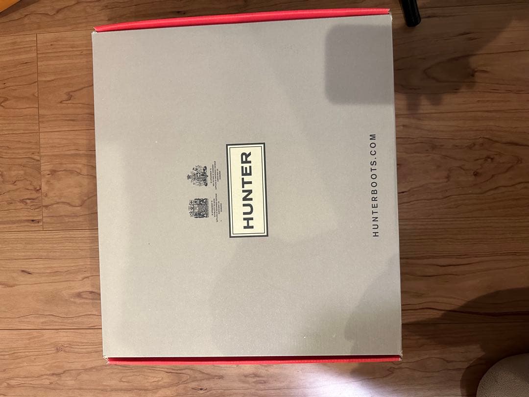 新品 未使用 HUNTER ゴムショートブーツ 黒 バックル付き