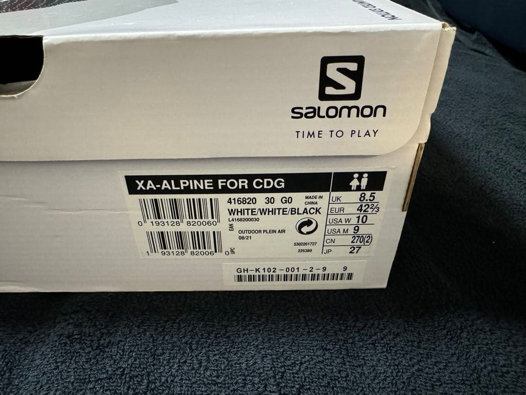 27cm GH-K102 Salomon XA-ALPINE ギャルソン 白