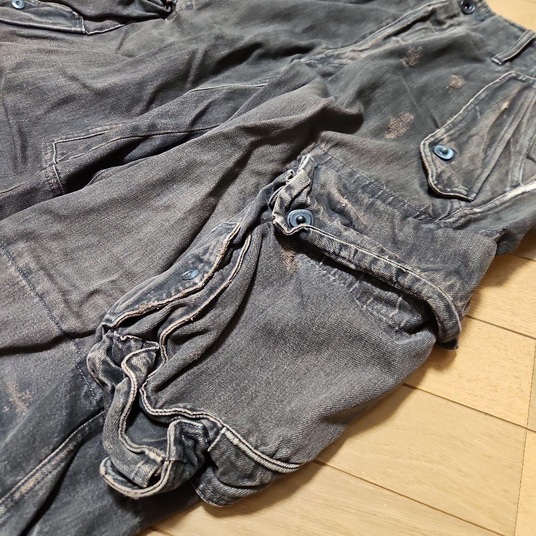 ユリウス ガスマスク カーゴパンツ ダメージアリ