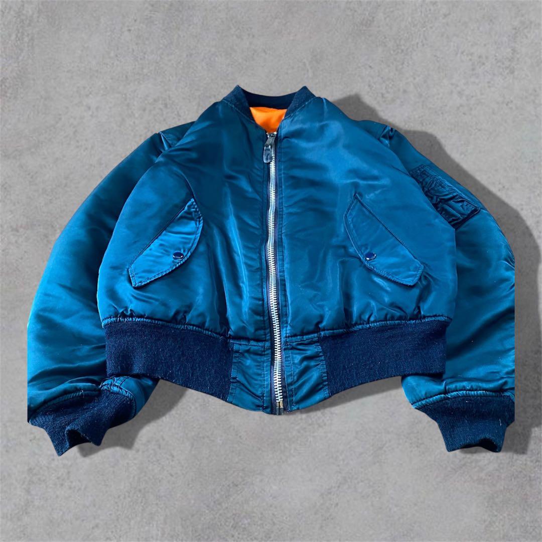USA製レアカラー 80s ALPHA INDUSTRIES アルファ MA-1