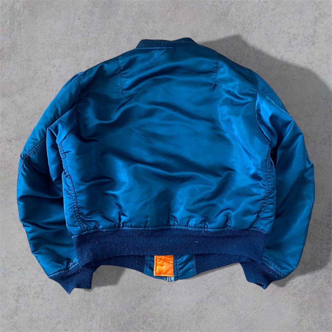 USA製レアカラー 80s ALPHA INDUSTRIES アルファ MA-1