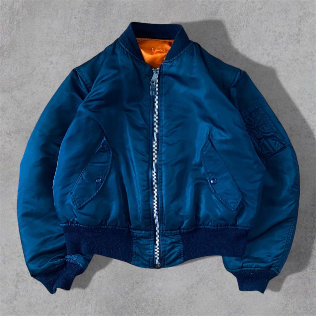 USA製レアカラー 80s ALPHA INDUSTRIES アルファ MA-1