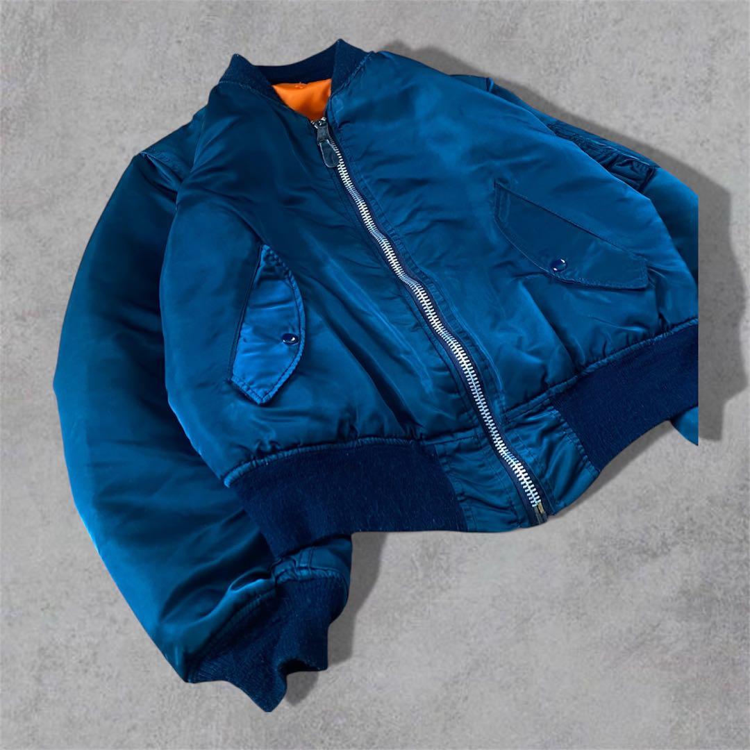 USA製レアカラー 80s ALPHA INDUSTRIES アルファ MA-1