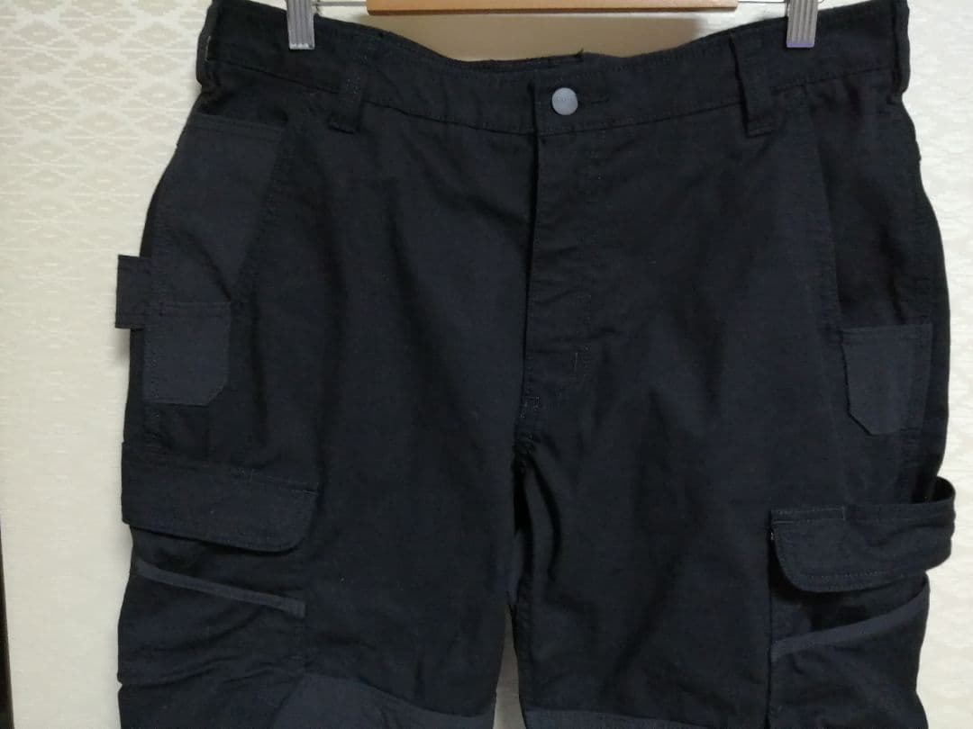 (4165)カーハートsteelカーゴ　ワークパンツ　ブラック　極美品