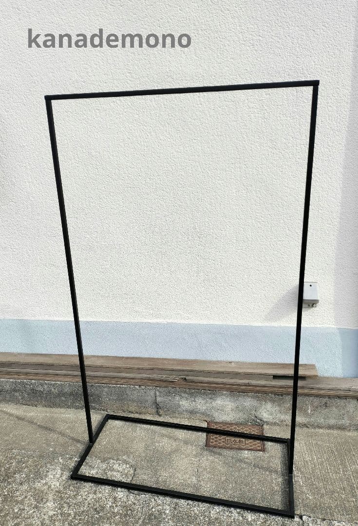 kanademono シンプルアイアンハンガーラック w90