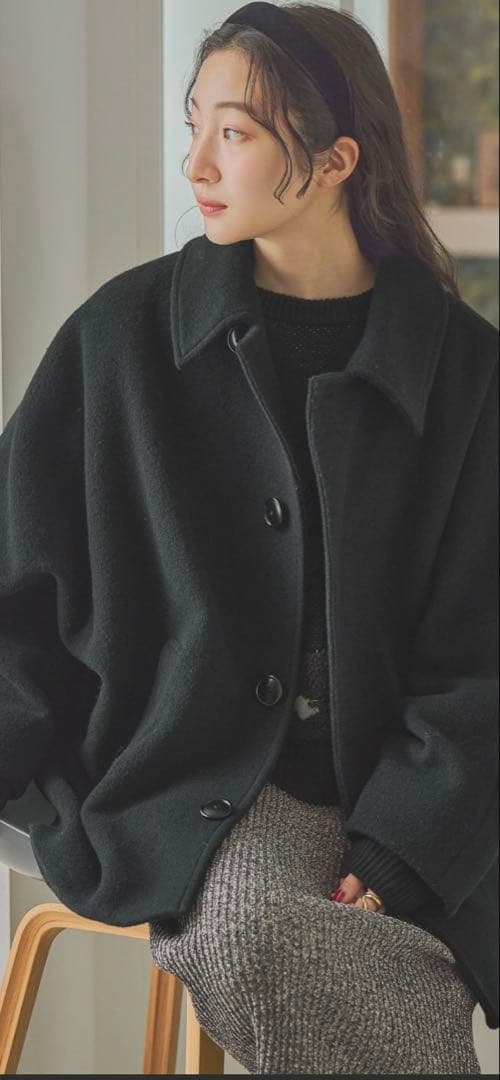 月末限定特価！ラスト！niko and … ライトモッサドルマンジャケットコート