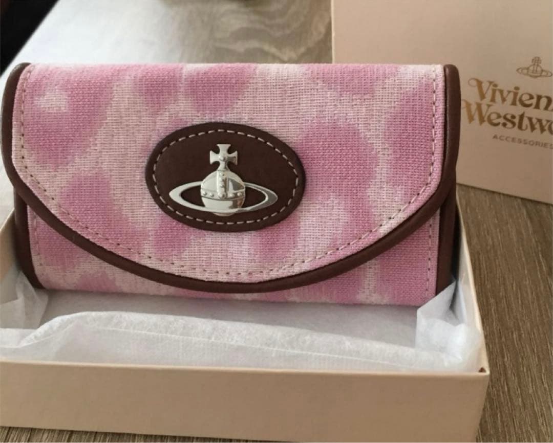 ヴィヴィアンウエストウッド ピンクレオパード キーケース