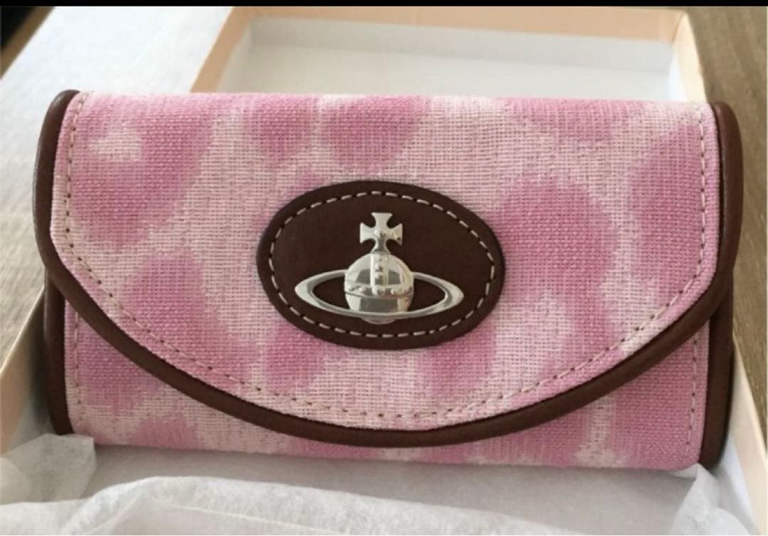 ヴィヴィアンウエストウッド ピンクレオパード キーケース