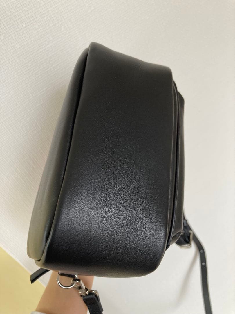 ヨウジヤマモト COW LEATHER L CLASP BOX BAG